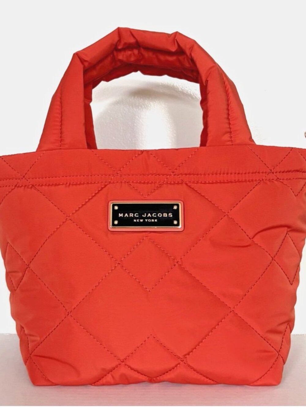 New Marc Jacobs New Marc Jacobs Small Tote Quilted Nylon Sunset